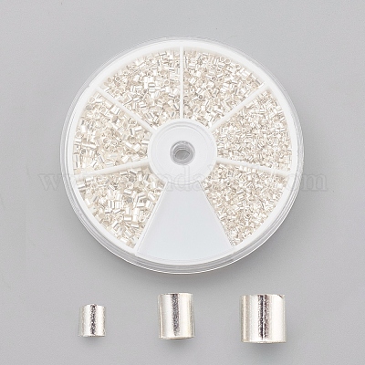 Зажимные бусины из латуни KK-YW0001-24B-S-1