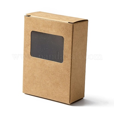 Boîte pliante en papier rectangulaire&nbsp;CON-WH0084-39A-1