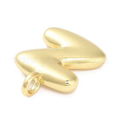 Подвески из латуни с покрытием стойки с буквами-шариками KK-C050-01G-Z-1