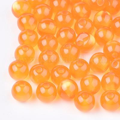 Круглый имитация кошачий глаз гранулы смолы&nbsp;RESI-R157-8mm-13-1