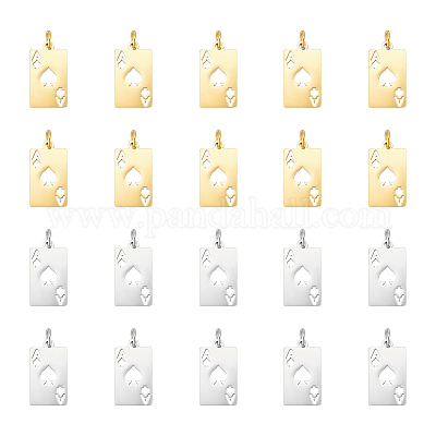 20 шт. подвески из нержавеющей стали 304 двух цветов STAS-UN0060-58-1