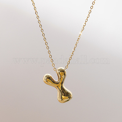 Массивные латунные ожерелья с инициалами WG97A63-25-1