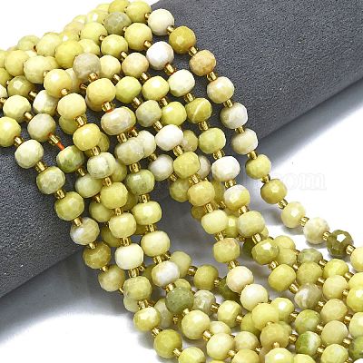 Натуральное сливочное масло нефрита бисер нитей G-K389-E38-01-1