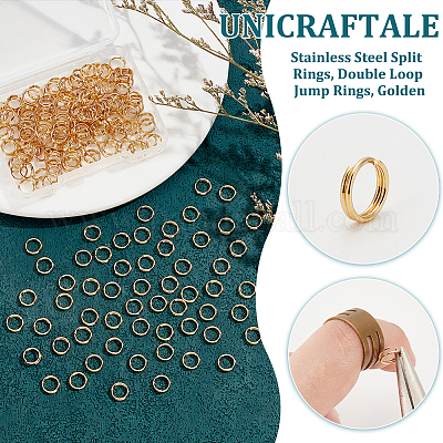 200 шт. разъемные кольца из нержавеющей стали 304&nbsp;STAS-UN0062-49G-01-1