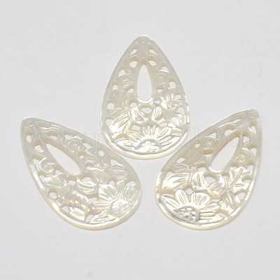 Естественно перламутр оболочки подвески SSHEL-L002-13-1