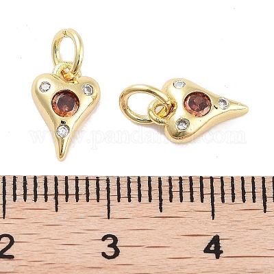 Латунные микро проложить кубического циркония подвески KK-C051-06G-02-1