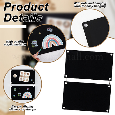 2шт акриловый держатель для наклеек ODIS-BC0001-18B-1