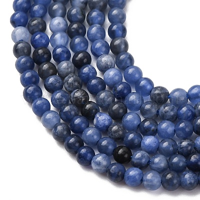 Природный содалит бисер нитей G-Z116-A13-3mm-1