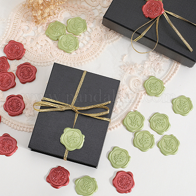 50 шт. 2 стиля самоклеящиеся восковые наклейки-печати DIY-CP0010-26A-1