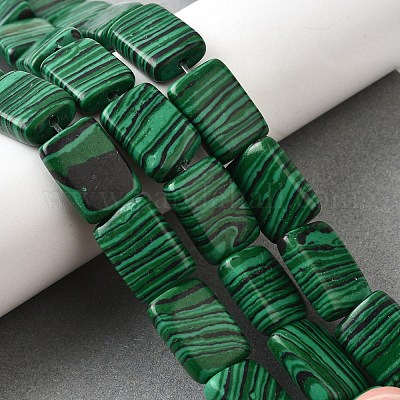 Синтетического малахита бисер нитей G-S386-A04-1