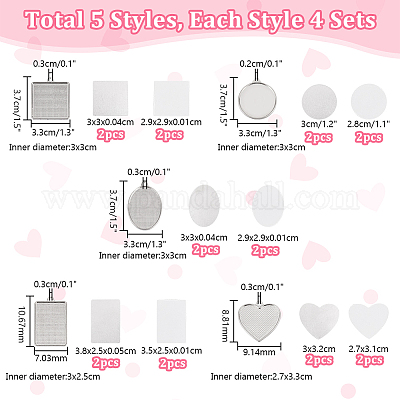 20 комплект подвесок из сплава 5 стилей FIND-PH0020-32-1