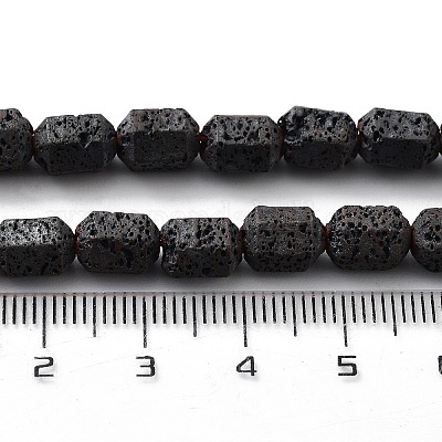 Бусы из натуральной лавы G-H303-C07-1