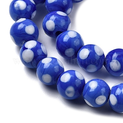 Бусины лэмпворк  LAMP-D002-8mm-01H-1