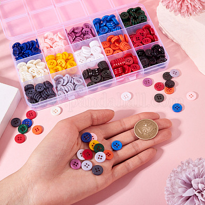450 шт. 15 стиля пуговицы из смолы RESI-TA0004-13-1