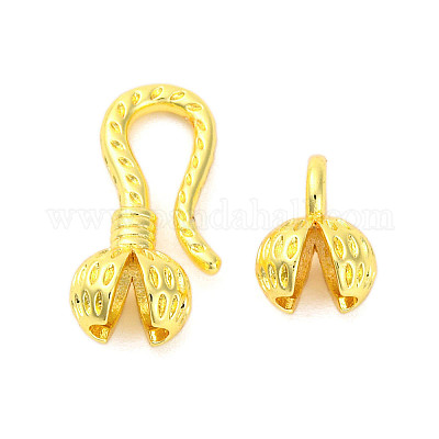 Латуни крюка и S-крючок застежки KK-K381-22G-01-1