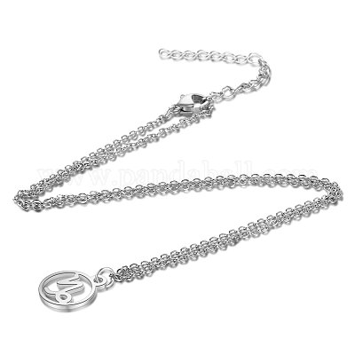 Не тускнеющие подвески из нержавеющей стали 201 NJEW-S063-TN505-10-1