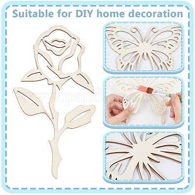 Незавершенный набор для украшения стен из древесной щепы DIY-WH0430-950-1