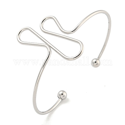 Браслеты-манжеты из нержавеющей стали 304 BJEW-P331-21P-1