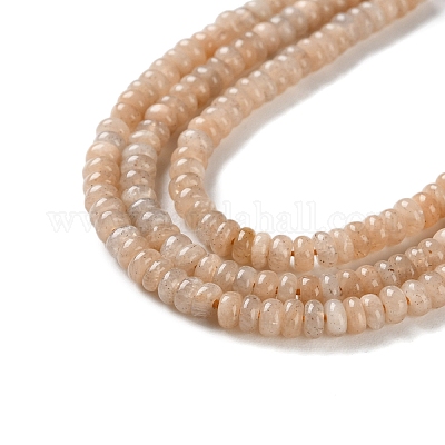 Натуральный Sunstone бисер пряди G-K343-C35-01-1