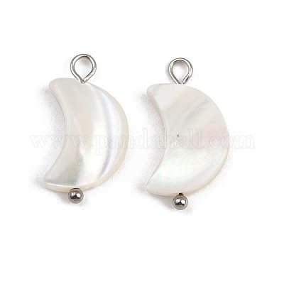 Подвески в виде луны из натуральных ракушек STAS-D378-37P-1