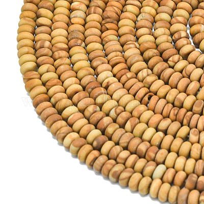 Натуральное дерево каменным кружевом бисер нитей G-P575-A40-4x2mm-1