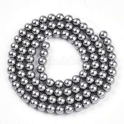 Выпечка из окрашенного перламутрового стекла жемчужные бусинки HY-N002-4mm-A01-1