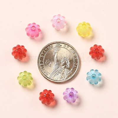 Прозрачные акриловые бусины TACR-S089-10mm-M-1