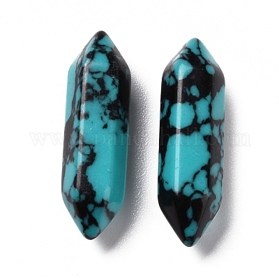 Синтетический зеленый хубэй бирюзовый без отверстия G-K330-03-1