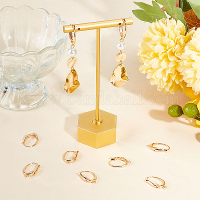 16 шт. латунные серьги с защелкой FIND-BBC0002-64-1