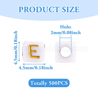 Непрозрачные акриловые бусины MACR-TAG0001-07E-1