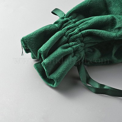 Подарочные пакеты на шнурке из бархата ABAG-WH0047-03-1