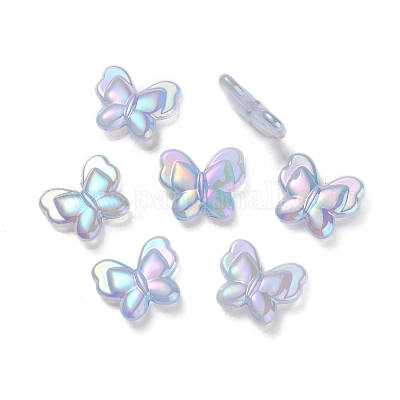 УФ-покрытие радужное радужное имитация желе акриловые бусины OACR-K003-012D-1