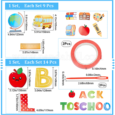 2 комплект из 2-х видов бумажных баннеров AJEW-GF0008-51-1