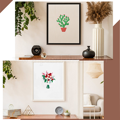 2 комплект 2 стиля наборы для вышивки своими руками DIY-GF0009-97B-1