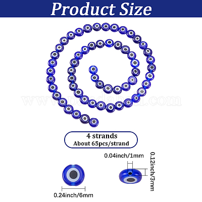 Ручной сглаза бусины бисер нитей&nbsp;LAMP-PA0001-50B-1