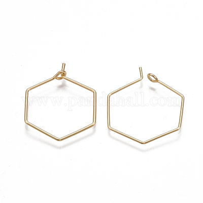 Латунные крючки для сережек KK-T038-424A-G-1