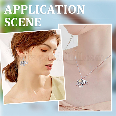 Набор для самостоятельного изготовления подвески в виде слона в виде пустого купола DIY-SC0022-08-1