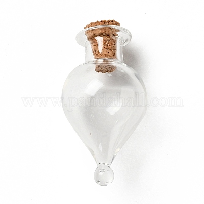 Орнамент из стеклянных пробковых бутылок AJEW-A039-01B-1