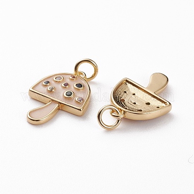 Латунные подвески из микро-паве KK-C100-09G-1