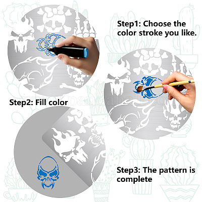 Stencil paints for stenciling on metal surfaces