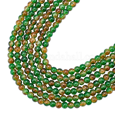 Wholesale Crackle Glass Beads Supplies For Jewelry Making- Pandahall.com