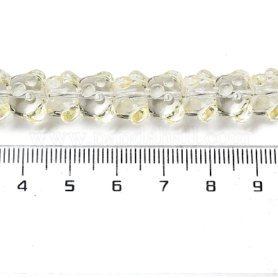 Стеклянные бусины с гальваническим покрытием  EGLA-P063-PL02-1