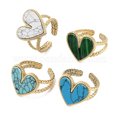 Ионное покрытие (IP) кольцо из нержавеющей стали 304 RJEW-B059-08G-1