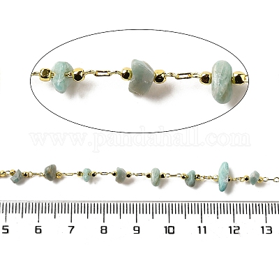 Цепочки из бисера ручной работы из натурального амазонита CHC-F020-10G-06-1