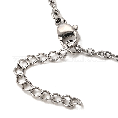 Подвеска в виде рождественской елки из алюминия и зеленого стекла NJEW-JN05423-1