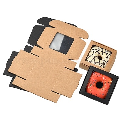 10шт 2 цвета бумажные коробки конфет CON-YW0001-82-1