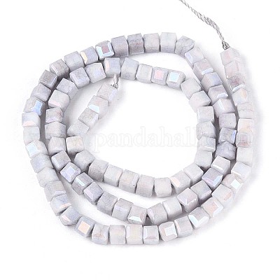 Антикоррозийные гальванические стеклянные бусины GLAA-T025-4mm-10A-1