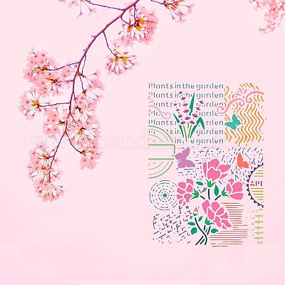 Набор шаблонов трафаретов для рисования из пластика для домашних животных DIY-WH0172-425-1