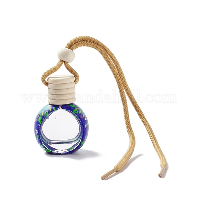 Подвески из пустого стеклянного флакона духов HJEW-A004-02-1