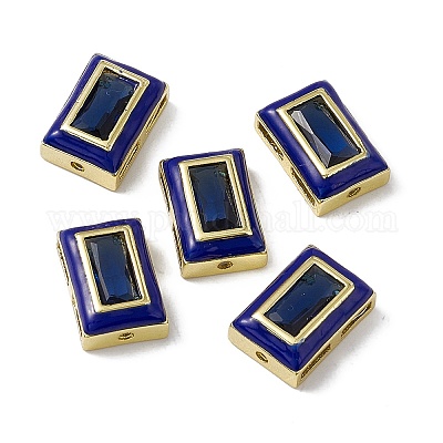 Стойка покрытие латунные прямоугольные бусины KK-C007-14G-1